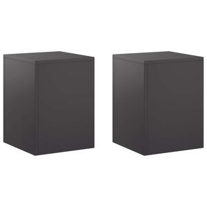 vidaXL Kasviteline 2 pcs Musta 30 x 30 x 40 cm Ter&auml;s