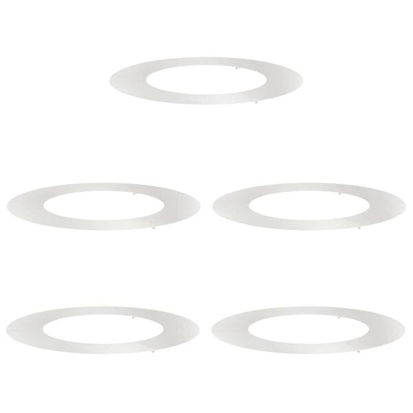 vidaXL sopiva Litteille puu renkaalle 5 pcs Hopea &Oslash;50 / 80 cm