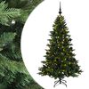 vidaXL Tekokuusi joulupalloilla 120 cm 150 LEDi&auml; L&auml;mpim&auml;n Valkoinen