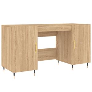 vidaXL Ty&ouml;p&ouml;yt&auml; Sonoma-tammi 140x50x75 cm tekninen puu