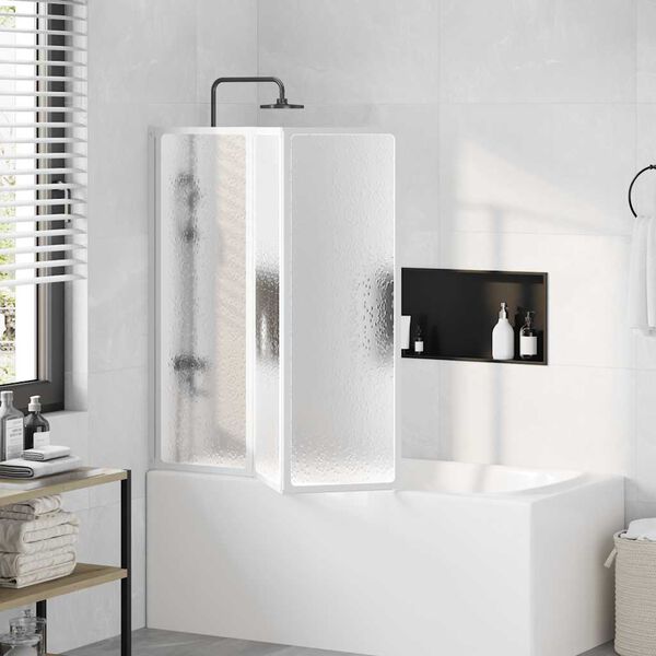 Suihkuseinä 141 x 132 cm 3 Paneelia Kokoontaitettava