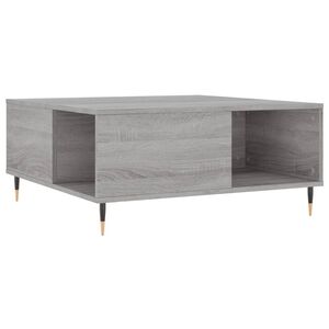 vidaXL Sohvap&ouml;yt&auml; harmaa Sonoma 80x80x36,5 cm tekninen puu