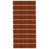 vidaXL Nurmikonreunukset 10 kpl 20x103 cm joustava Corten-ter&auml;s