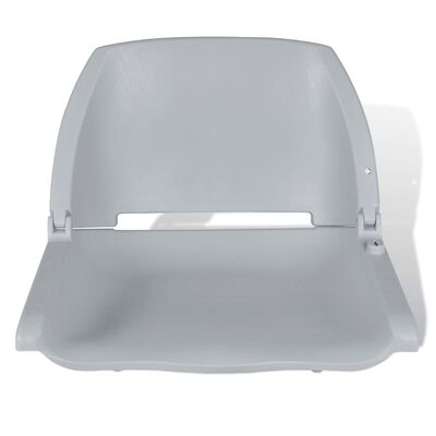 vidaXL Veneen tuoli taitettava selkänoja ei tyynyä harmaa 48x51x41 cm