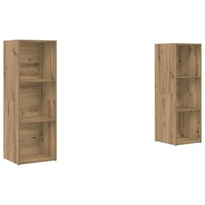 vidaXL TV-tasosetti 2 pcs Artisan tammi 107 x 35 x 37 cm Tekninen puu