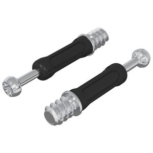 vidaXL Kameralukitusruuvi 2 pcs Hopea ja Musta M6 x 40 mm