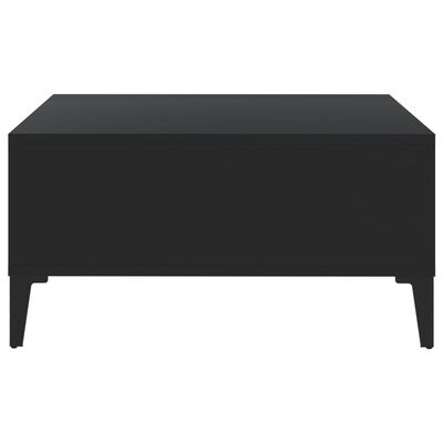 vidaXL Sohvapöytä musta 60x60x30 cm lastulevy