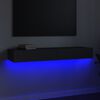 vidaXL TV-taso LED-valoilla harmaa 120x35x15,5 cm