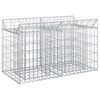 vidaXL Gabion Kohotettu Peti 100 x 50 x 60 cm Galvanoitu ter&auml;s Hopea