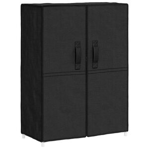 vidaXL Kenk&auml;kaappi musta 60x28x90 cm kangas