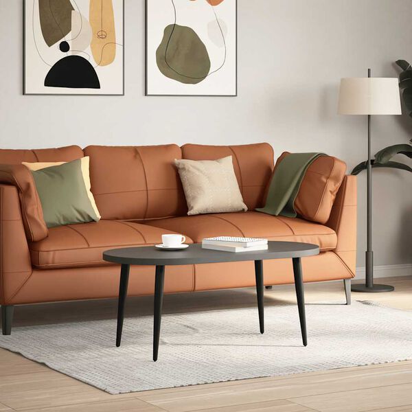 vidaXL Sohvapöydän jalat kartiomaiset 4 kpl musta 42-43 cm teräs