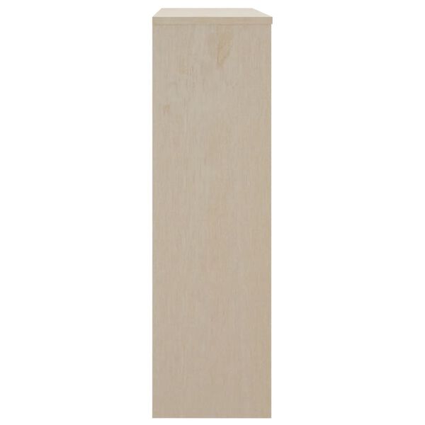 vidaXL Yläkaappi HAMAR hunajanruskea 90x30x100 cm täysi mänty