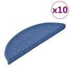 vidaXL Portaiden matot 10 kpl 56x17x3 cm sininen puolipy&ouml;re&auml;