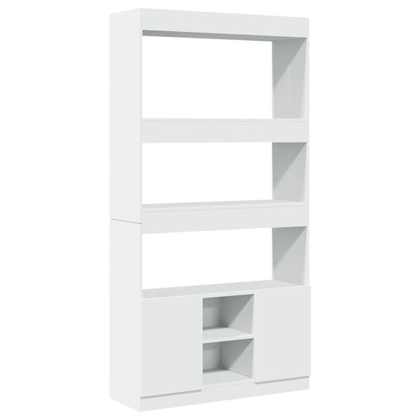 vidaXL Kaappi valkoinen 92x33x180 cm tekninen puu