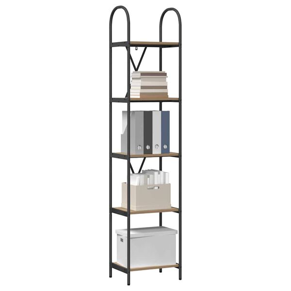 vidaXL Kirjahylly Artisan tammi 40 x 30 x 183 cm Tekninen puu