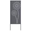 vidaXL Puutarhan yksityisyyden verho Antrasiitti 50 x 140 cm