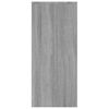 vidaXL Senkki harmaa Sonoma 102x33x75 cm tekninen puu