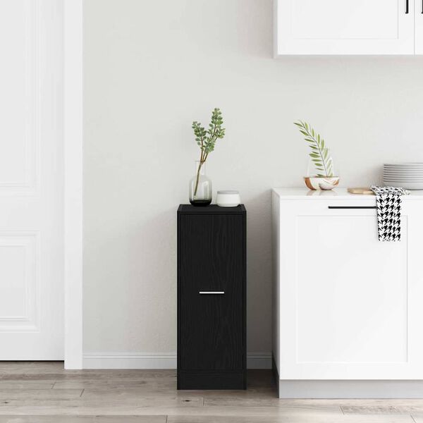 vidaXL Apteekkarikaappi Musta tammi 30 x 41 x 77.5 cm Tekninen puu