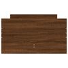 vidaXL S&auml;ngynrunko laatikoilla ruskea tammi 90x190 cm