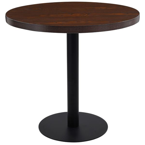 vidaXL Bistrop&ouml;yt&auml; tummanruskea 80 cm MDF