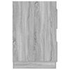 vidaXL Pyykkikaappi s&auml;ilytystilassa ovella Harmaa Sonoma Tekninen puu