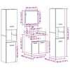 vidaXL Kylpyhuonekalustesetti ovella 4 pcs Vanha Puu Tekninen puu