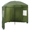 vidaXL Kalastusvarjo 290 x 225 cm Oxford polyesteri Keltainen armeija