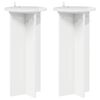 vidaXL Kasviteline 2 pcs Korkeakiiltoinen valkoinen Tekninen puu