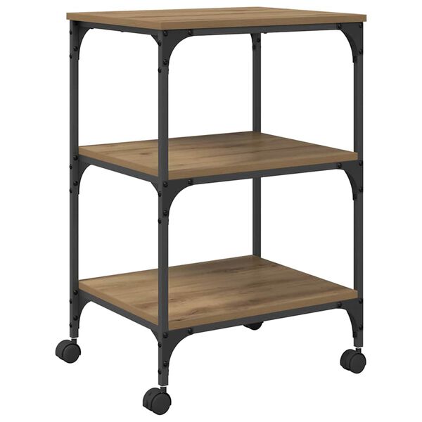 vidaXL Tulostinpidike Artisan tammi 50 x 41 x 75 cm Tekninen puu