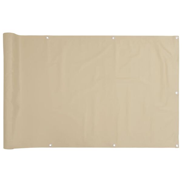 vidaXL Parvekkeen suoja beige 90x300 cm Oxford kangas