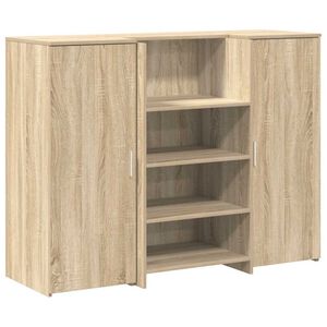vidaXL Vastaanottop&ouml;yt&auml; sonoma tammi 135x50x103,5 cm suunniteltu puu