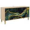 vidaXL TV-kaappi WIJHE 102 x 33 x 50 cm Sonoma Tekninen puu