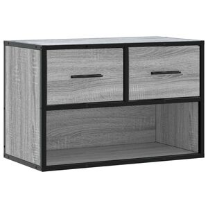 vidaXL TV-taso harmaa Sonoma 60x31x39,5 cm tekninen puu ja metalli