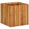 vidaXL Puutarhan korotettu kukkalaatikko 50x50x50 cm t&auml;ysi akaasiapuu
