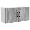 vidaXL Sein&auml;kaappi PORTO Harmaa Sonoma 80 x 31 x 40 cm Tekninen puu