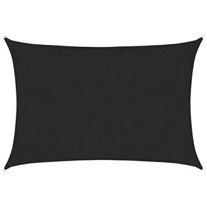 vidaXL Aurinkopurje 160 g/m&sup2; musta 2x2,5 m HDPE