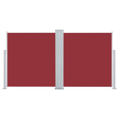 vidaXL Sisäänvedettävä sivumarkiisi 170x600 cm punainen
