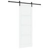 vidaXL Liukuovi Valkoinen ja musta 83 x 232 cm T&auml;ysi m&auml;nty