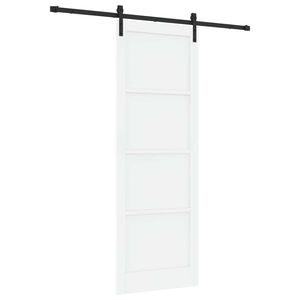 vidaXL Liukuovi Valkoinen ja musta 83 x 232 cm T&auml;ysi m&auml;nty