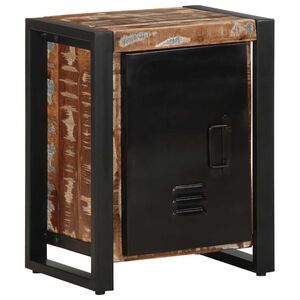 vidaXL yöpöytäkaappi monivärinen 40x30x51 cm massiivipuu kierrätetty