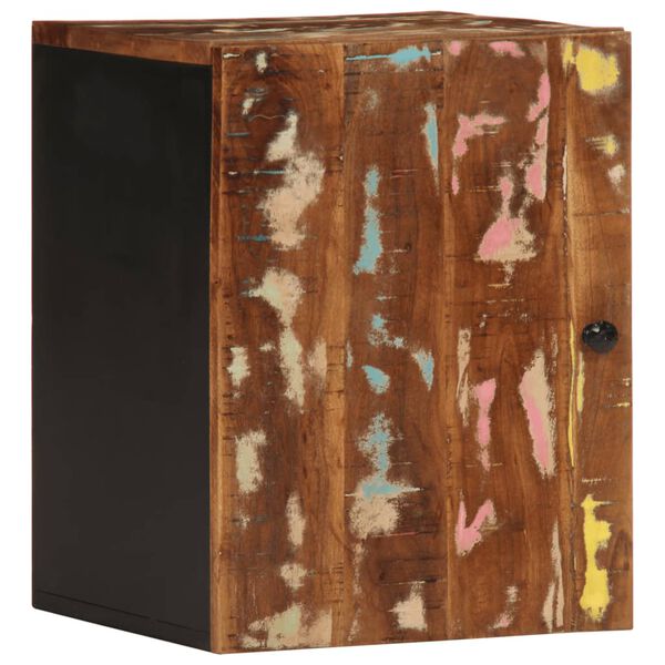 vidaXL Kylpyhuoneen seinäkaappi 38x33x48 cm kierrätetty täyspuu