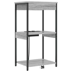 vidaXL Y&ouml;p&ouml;yt&auml;kaappi Harmaa Sonoma 41 x 31 x 76 cm Tekninen puu