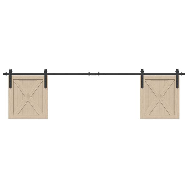 vidaXL Liukukaapin ovisarja 200 cm hiiliter&auml;s