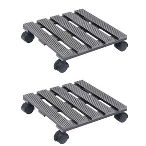 vidaXL Kasvirullakot 2 kpl harmaa 30x30x7,5 cm WPC