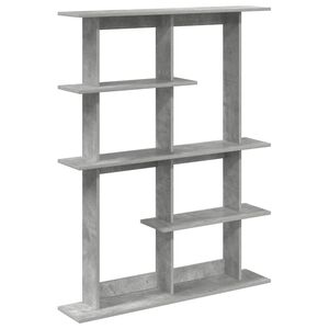 vidaXL Sein&auml;hylly Betoninharmaa 102 x 20 x 130 cm Tekninen puu