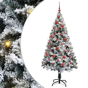 vidaXL Tekojoulukuusi Valkoinen 150 cm PVC:t&auml; ja Ter&auml;st&auml; ja Muovia