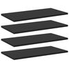 vidaXL Kirjahyllytasot 8 kpl musta 60x30x1,5 cm lastulevy