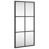 vidaXL Sein&auml;peili musta 30x60 cm suorakulmio rauta