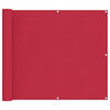 vidaXL Parvekkeen Verho 90 x 300 cm Oxford-kangas Suorakaide Burgundi