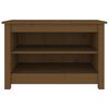 vidaXL Kenkäkaappi hunajanruskea 70x38x45,5 cm täysi mänty